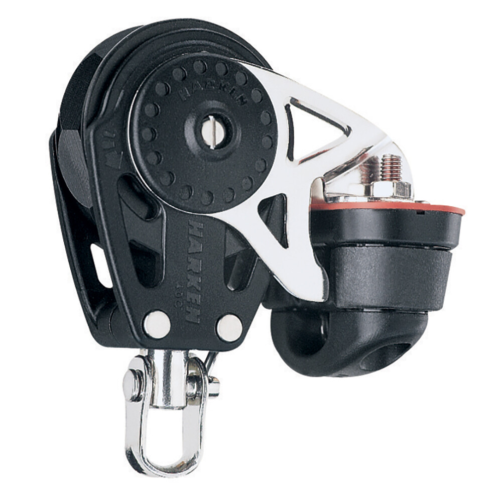 Harken 2610 40mm Carbo Ratchet Block w/ Swivel Becket & Cam Cleat