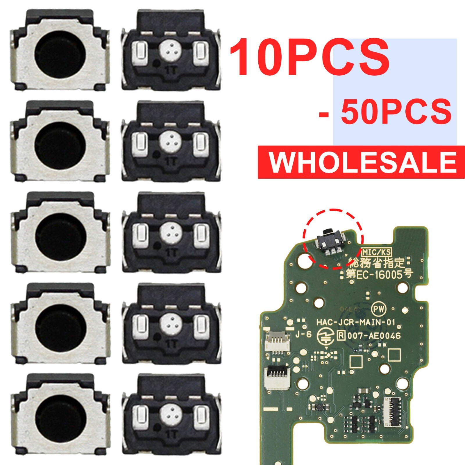 Lot 10PCS L / R Button Key Replacement For Nintendo Switch Joy Con NS Controller