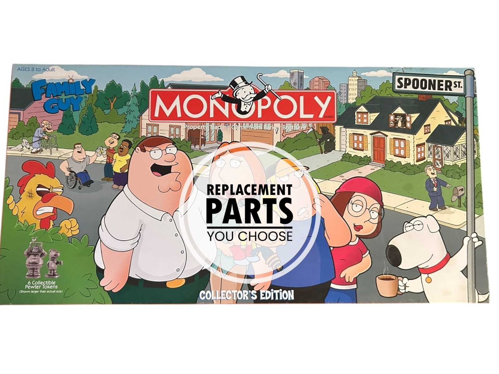 Monopoly Family Guy Collector's Edition 2006 REPLACEMENT PARTS PIECES