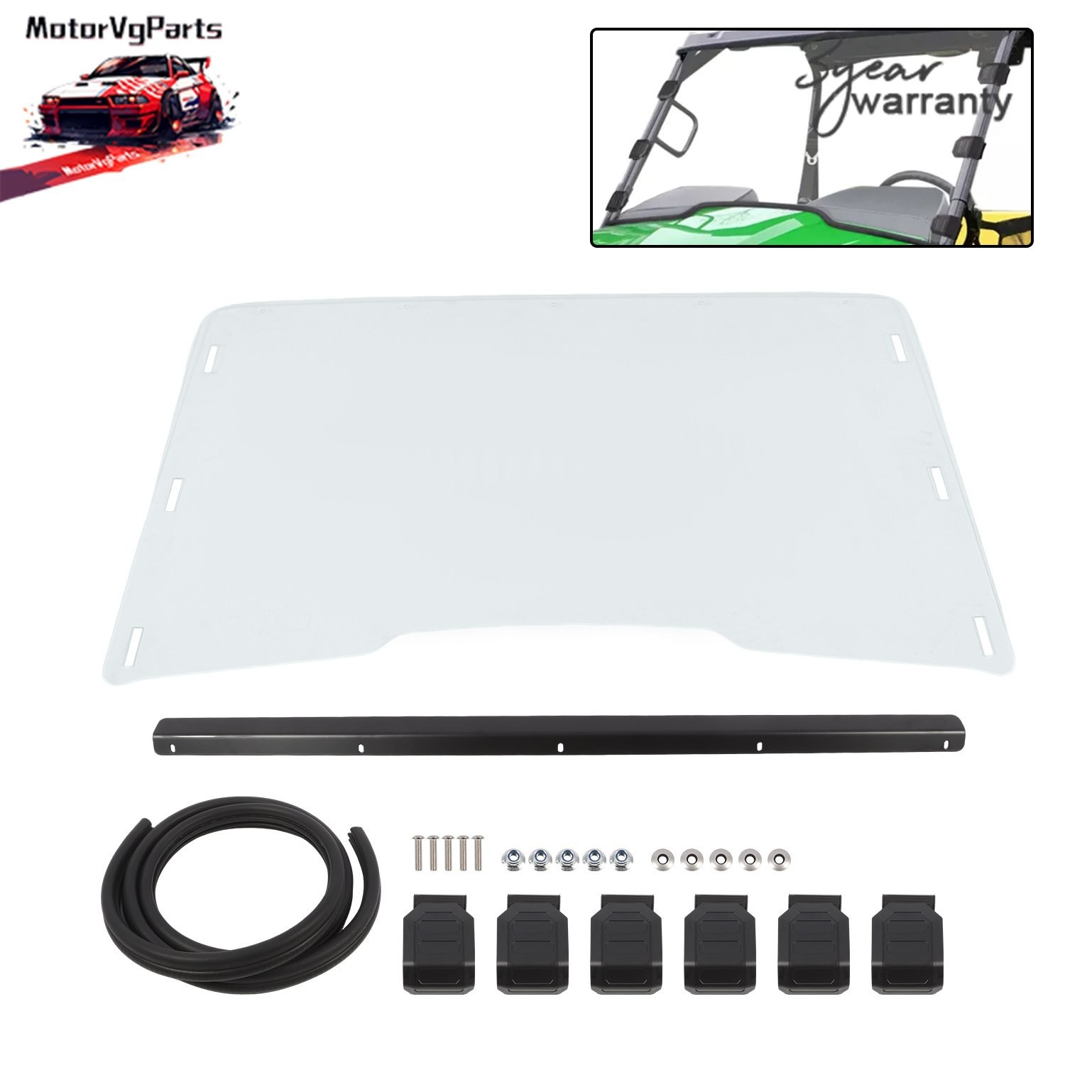 UTV PC Front Windshield For Gator XUV 550 560 560E 590E 590i 590M 2016-2023