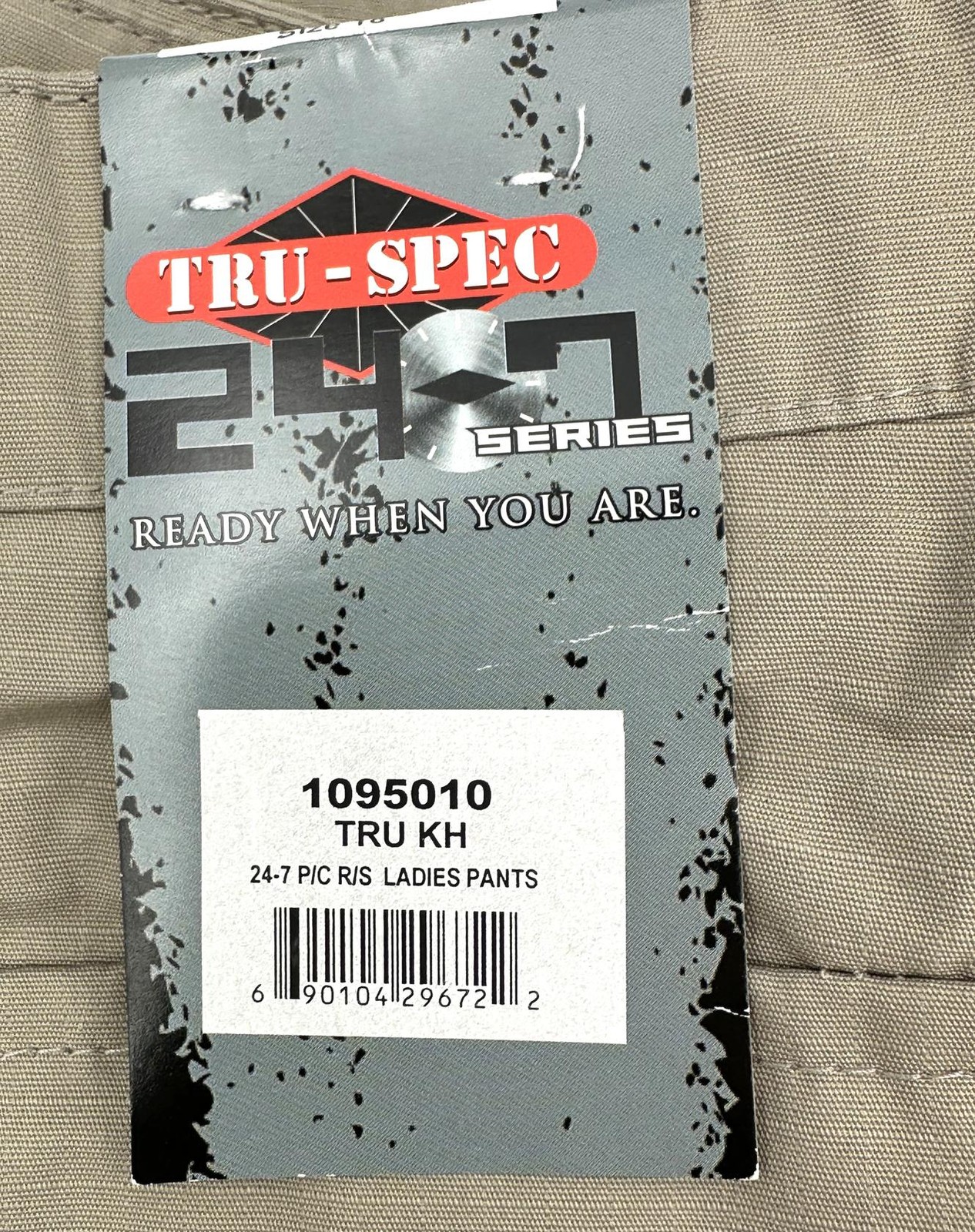 Tru-Spec Womens 24-7 Tactical Cargo Pants Ripstop Khaki Size 18 Unhemmed