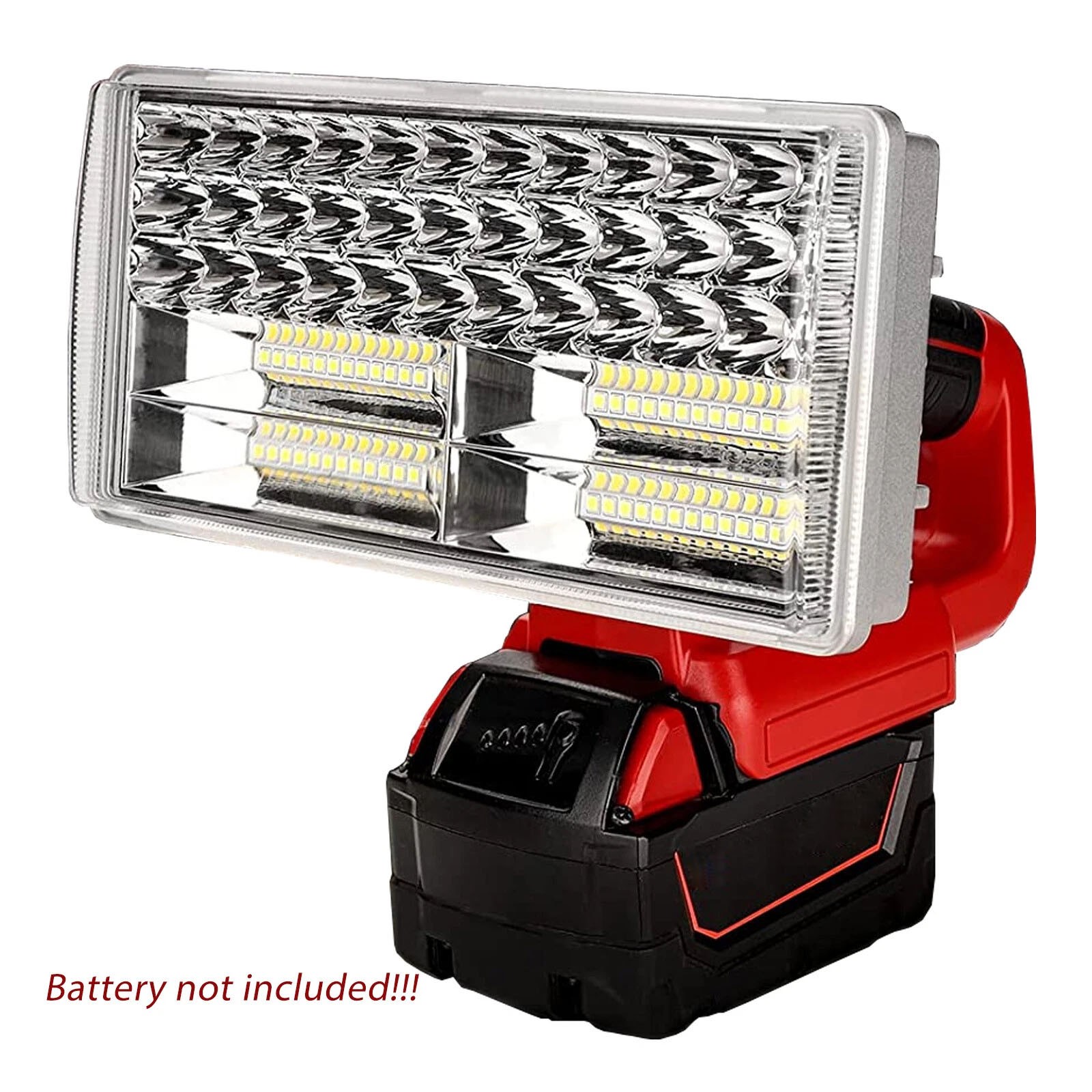 40W 1800LM-4200LM Cordlesss LED Work Light Flashlight for Milwaukee 18v Battery