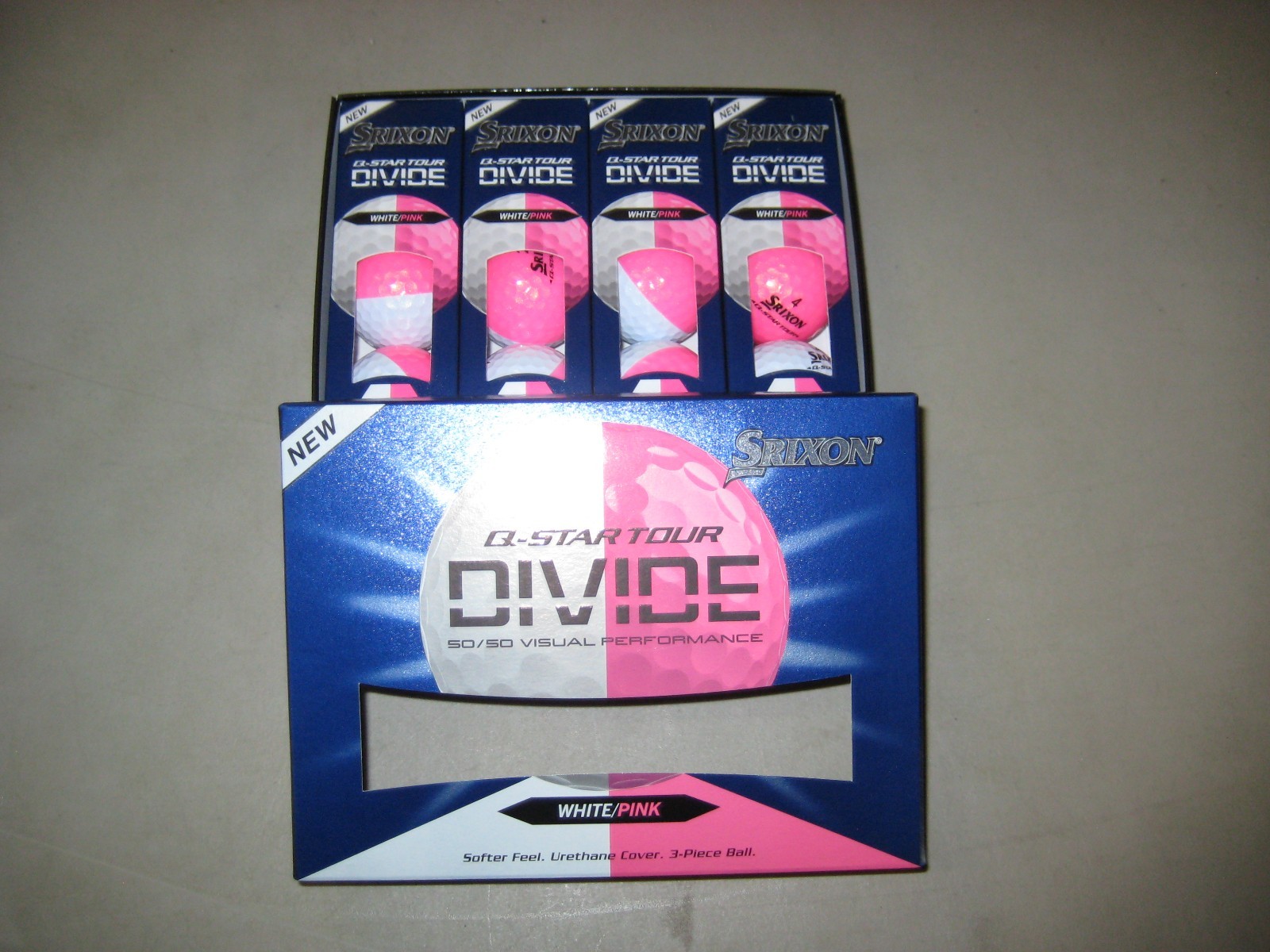 1 dozen BRAND NEW 2026 Srixon Q Star Tour Divide mens White / Pink