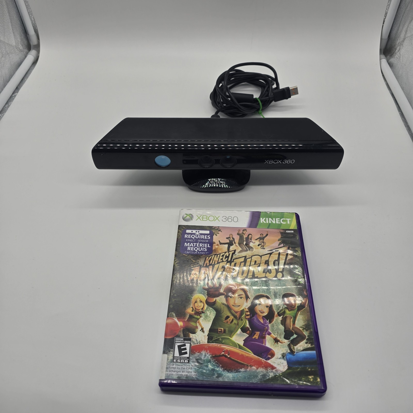 Microsoft Xbox 360 Kinect Sensor Bundle w/ Kinect Adventures CIB Tested