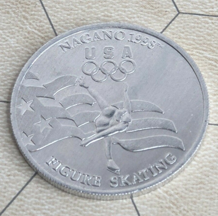 1998 US Winter Olympics Team Coin - Figure Skating - General Mills - Nagano