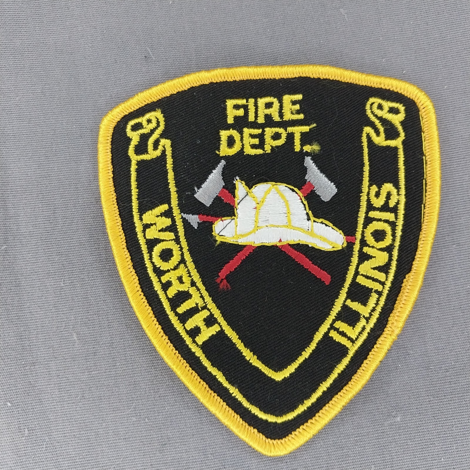 Worth IL Illinois 4" Iron On Fire Dept. Patch