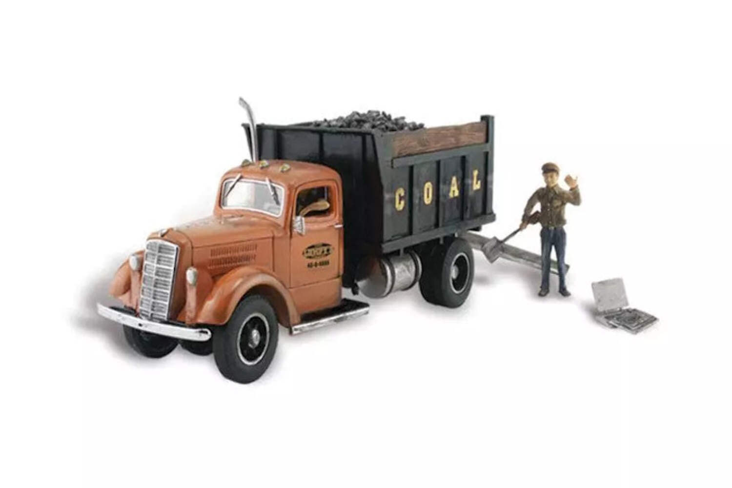 New Woodland N Train Figure Lumpy's Coal Company / Vehicle AutoScenes AS5345