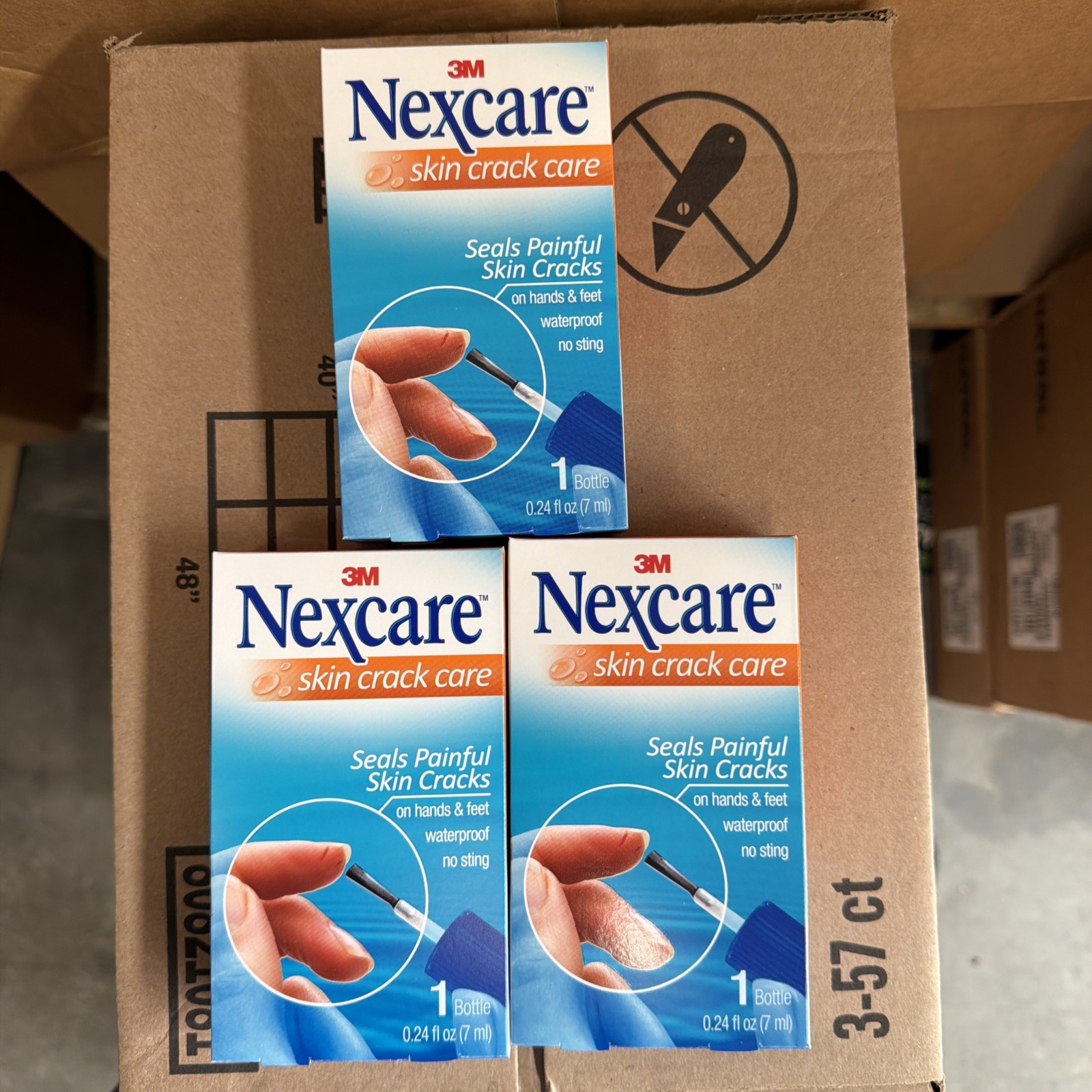 3 Boxes Nexcare Skin Crack Care for Cracked Skin 0.24 fl oz X 3 Packs