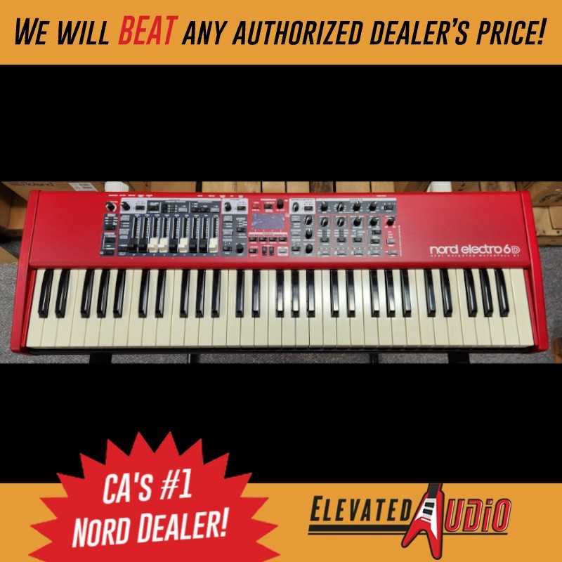 Nord Electro 6D 61-Note Digital Keyboard w/Semi-Weighted, B-Stock, Excellent.