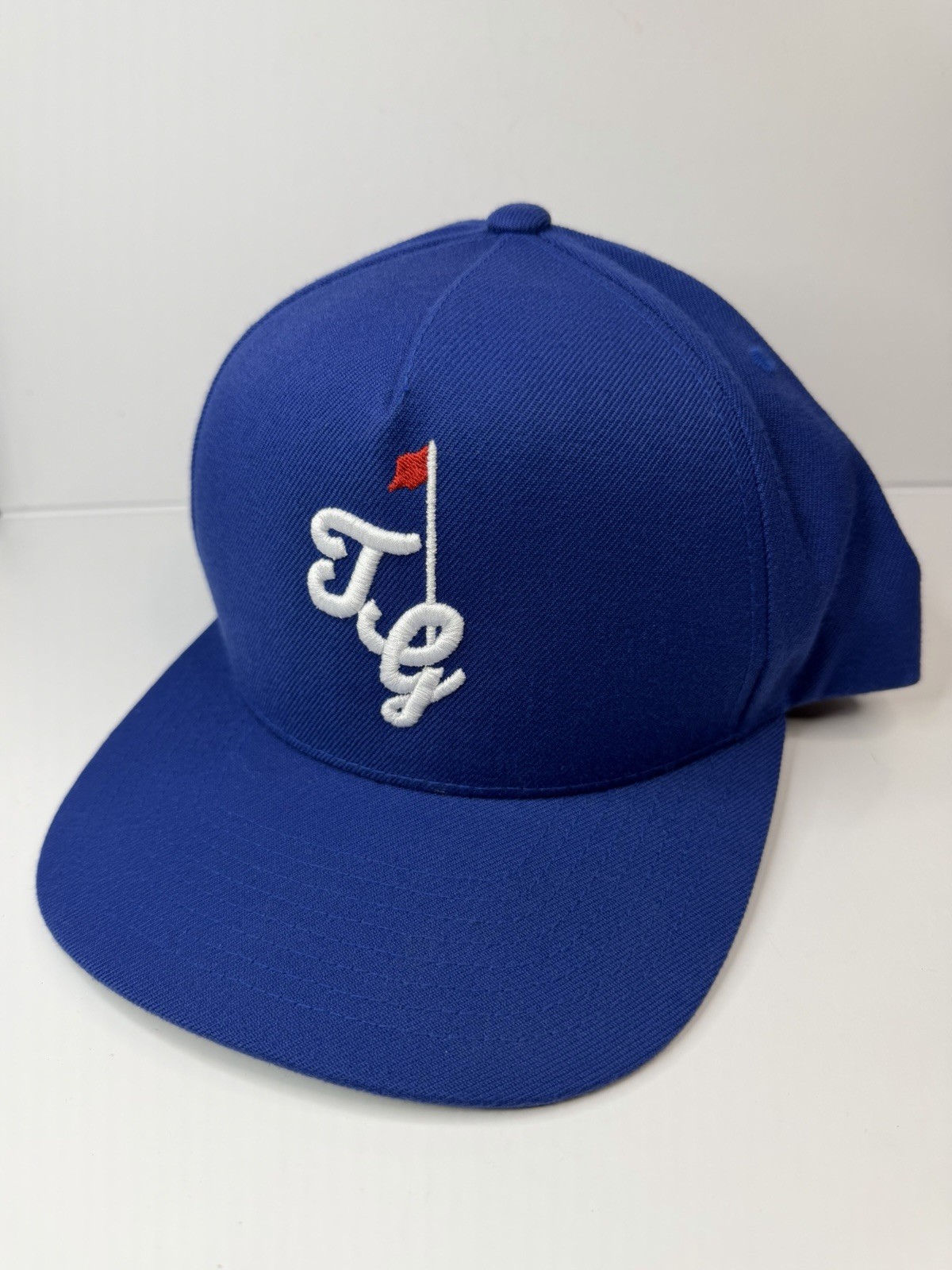 Trap Golf Embroidered Snapback Hat Cap Blue Adjustable Embroidery On Side