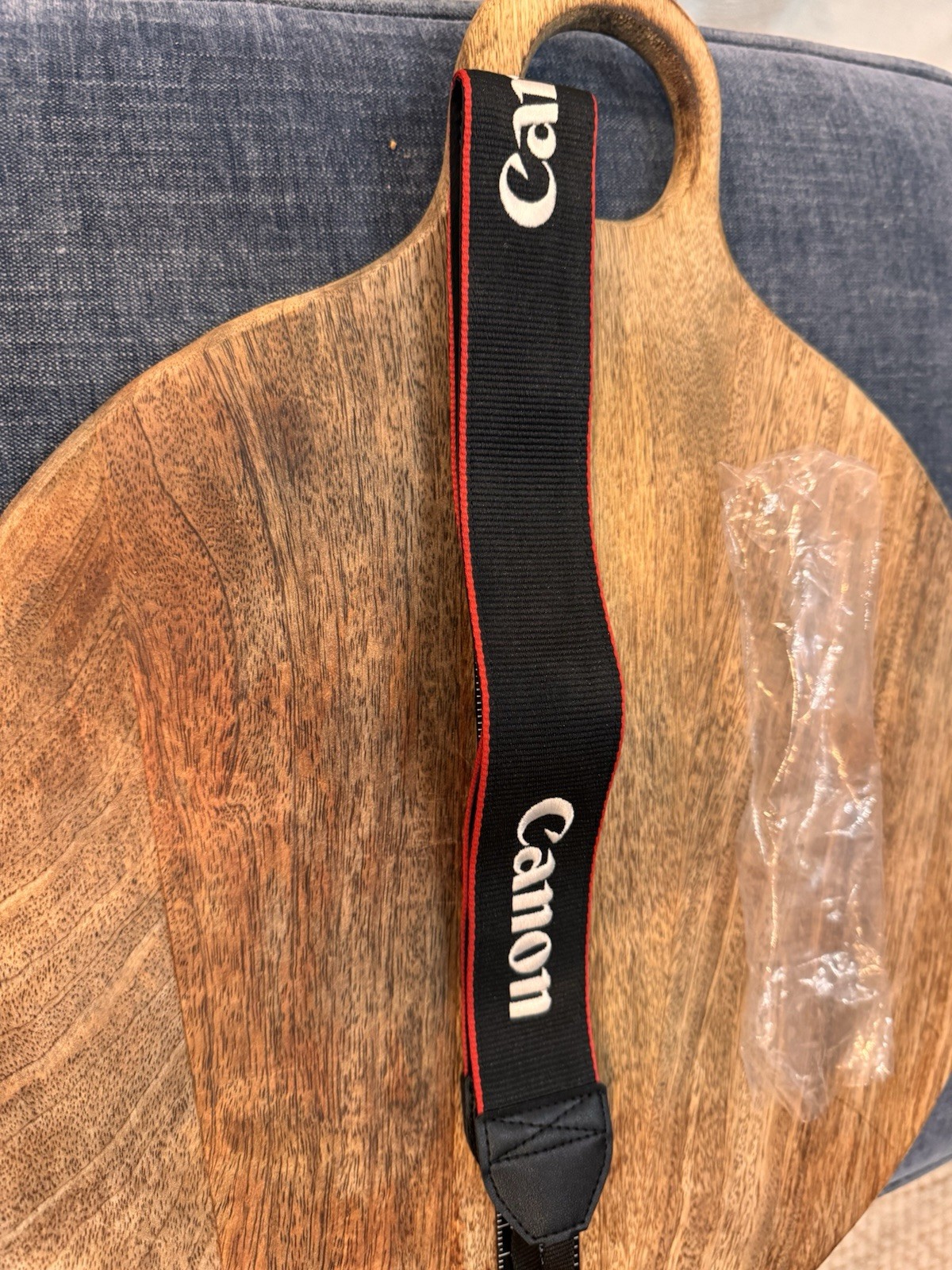 Canon EOS Digital Camera Neck Shoulder Strap Black-Red - Genuine OEM
