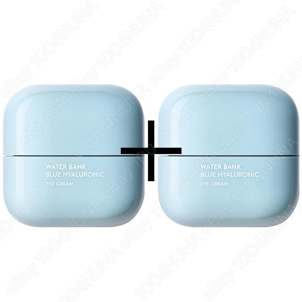 LANEIGE Water Bank Blue Hyaluronic Eye Cream x2 AntiWrinkle Moisturizer K-Beauty