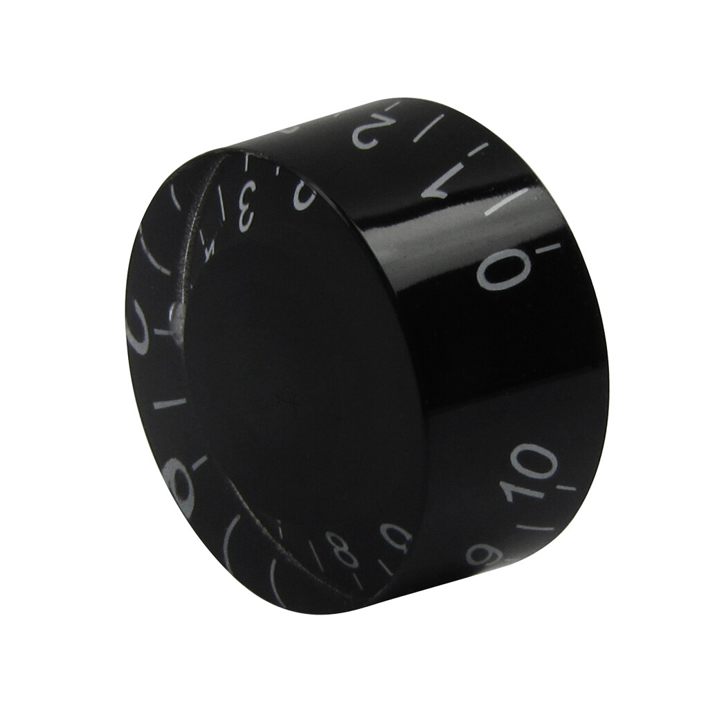 20PCS Volume Tone Control LP Guitar Speed Knobs Button Black & White Numbers