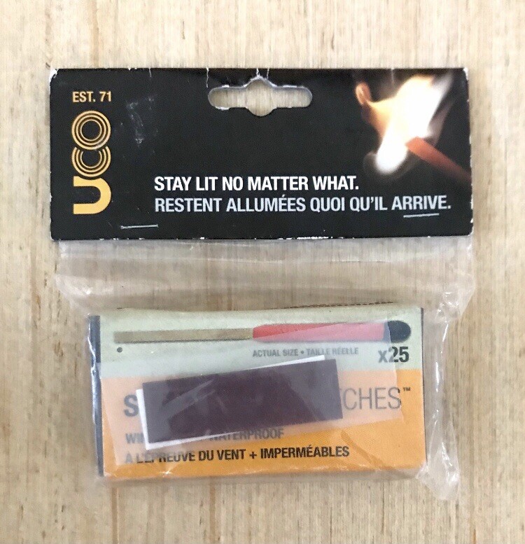 UCO Windproof + Waterproof Survival Matches Pack of 25