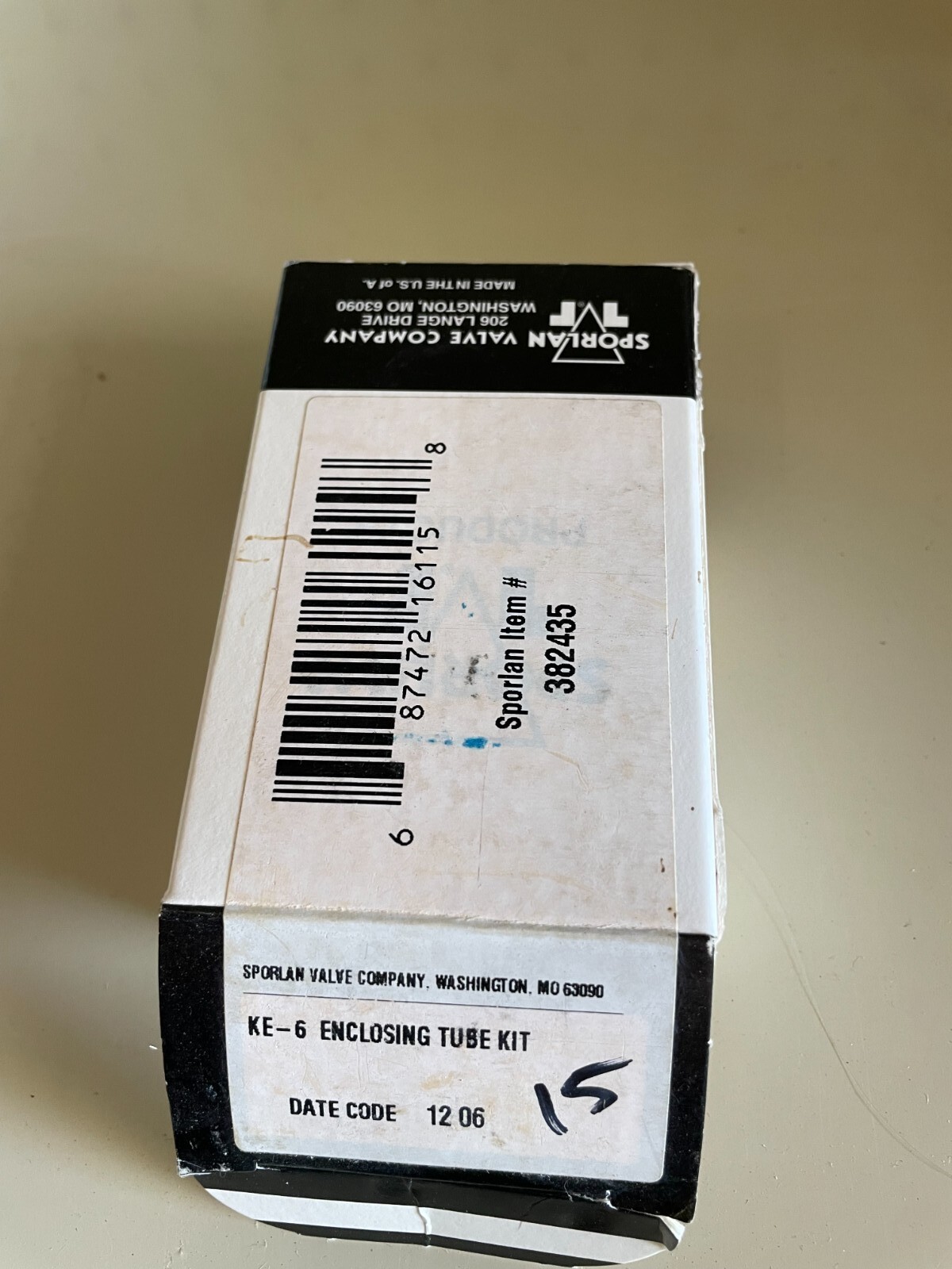 New - open box Sporlan KE-6 Enclosing Tube Kit Item# 382435