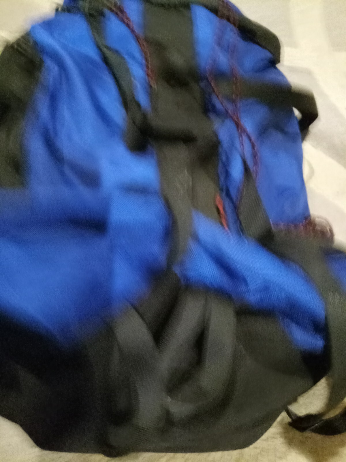 Zero Point Nylon Climbing Backpack Blue And Black
