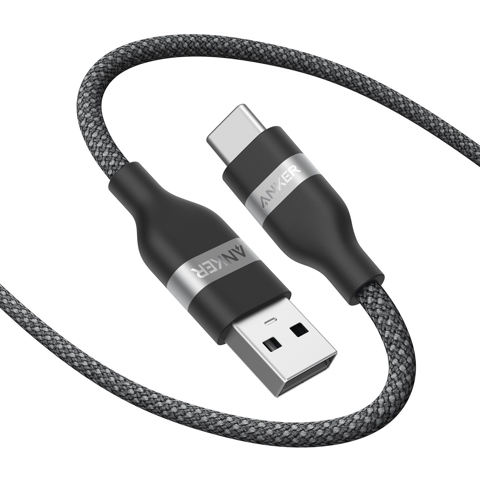 Anker USB-A to USB-C Cable (3 ft/6 ft, Upcycled-Braided)