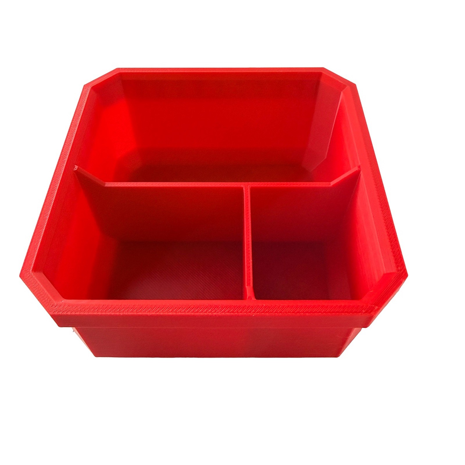 Milwaukee Packout Low Profile Bin 3 Compartment Organizer Insert Red