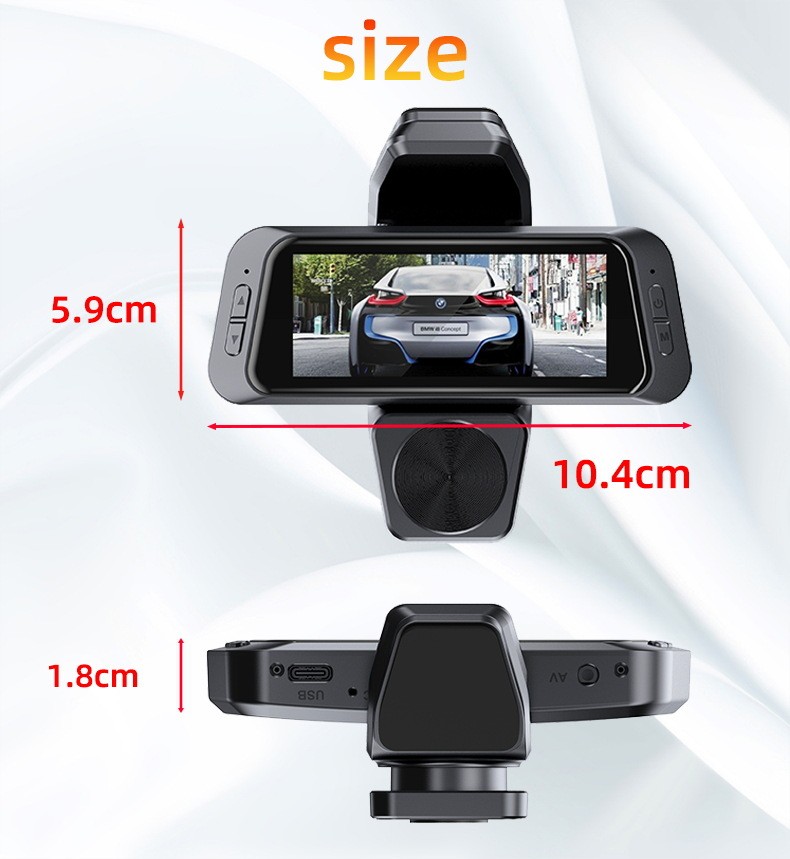HD WiFi Dash Car DVR Camera W/ Rear View Night Vision Loop Recording G-Sensor