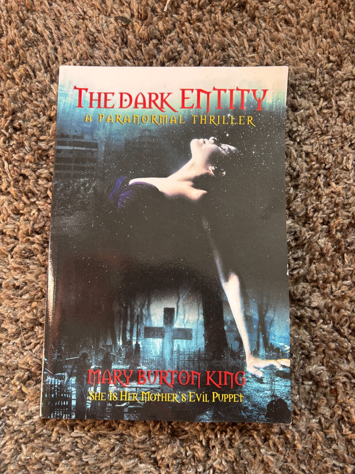 The Dark Entity a Paranormal Thriller by Mary Burton King Softcover Book 1st Ed