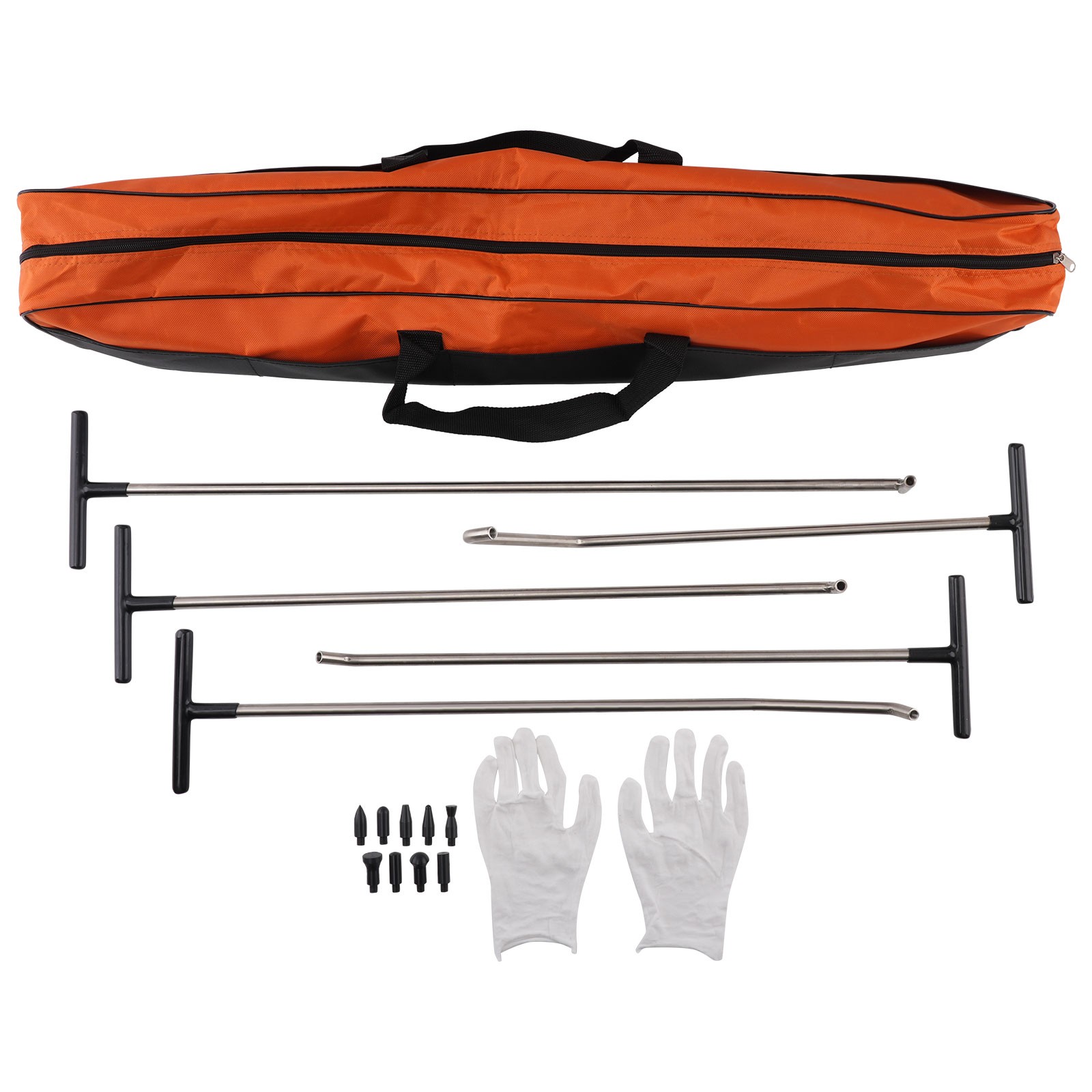 16 Pcs Paintless Dent Repair Rods Kit Stainless Steel Removal Tool Set