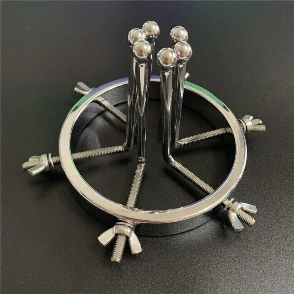 BDSM Chastity Adjustable Speculum Stainless Steel Dilator Expander Spreader Ring