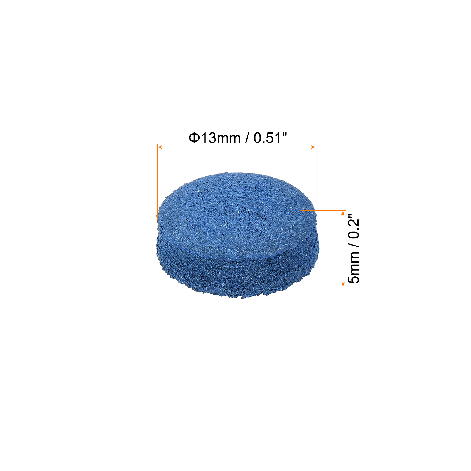 20Pcs 13mm Dia Billiard Pool Cue Tips Snooker Pool Stick Replacement Tips, Blue