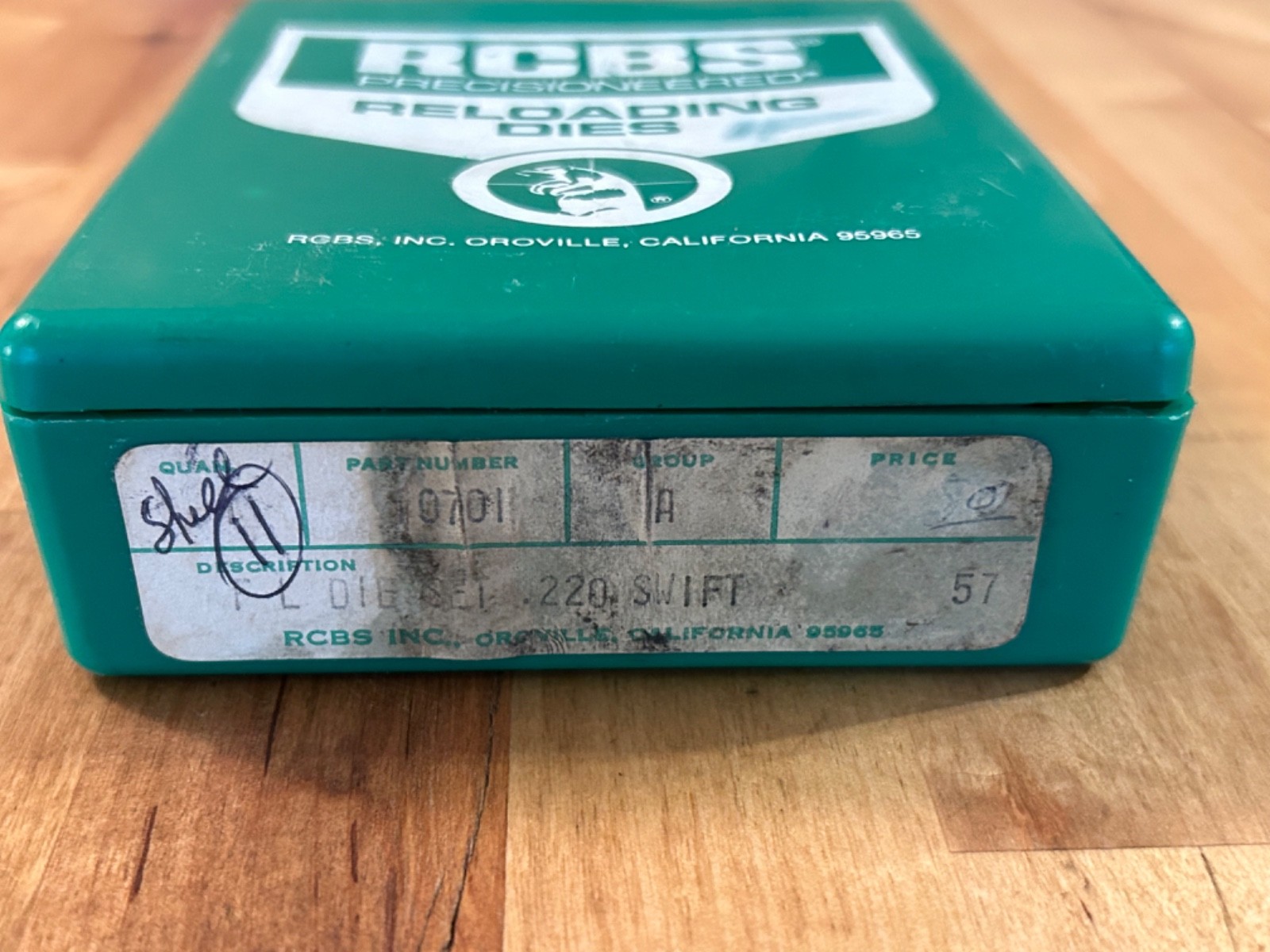 RCBS RELOADING DIES .220 Swift DIE SET #107011 Shell 11 With Case