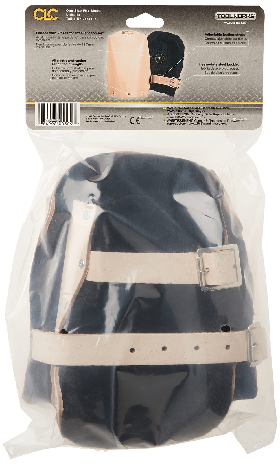 CLC 309 Leather Kneepads, Heavy Duty,Tan
