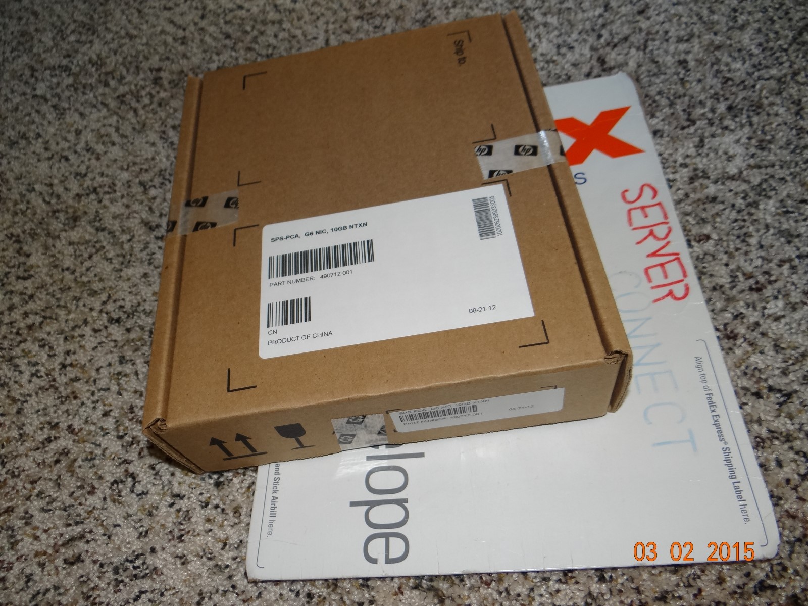 HP NC524SFP Dual Port 10GbE Module 489892-B21 490712-001 ADAPTER