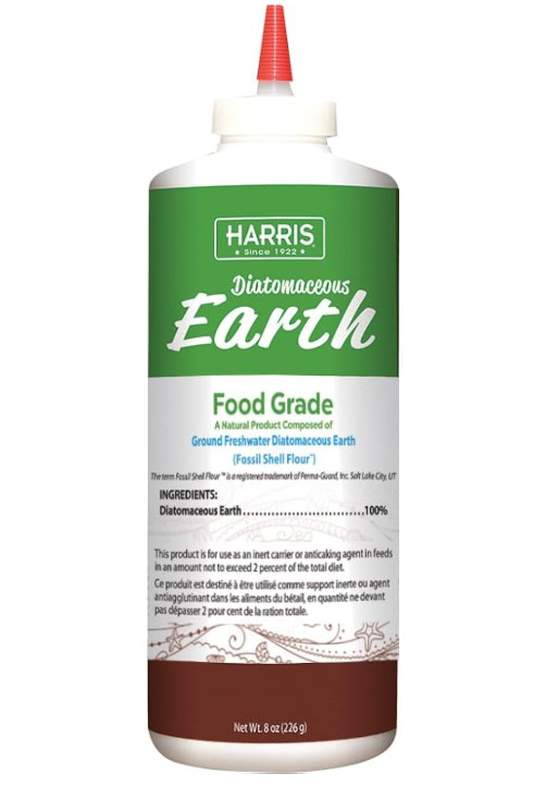 Diatomaceous Earth Food Grade, Half Pound with Easy Application Puffer Tip