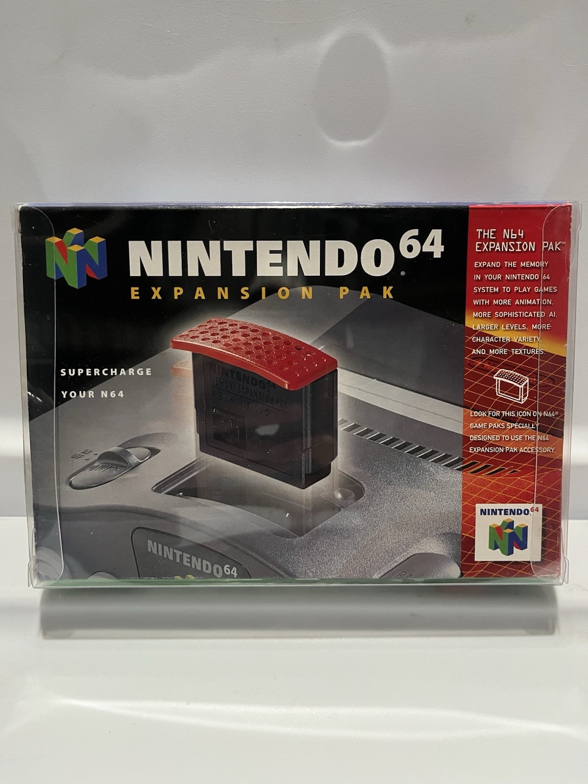 Nintendo 64 N64 Expansion Pak (1998) Authentic - Box (No Manual) - Box Protector