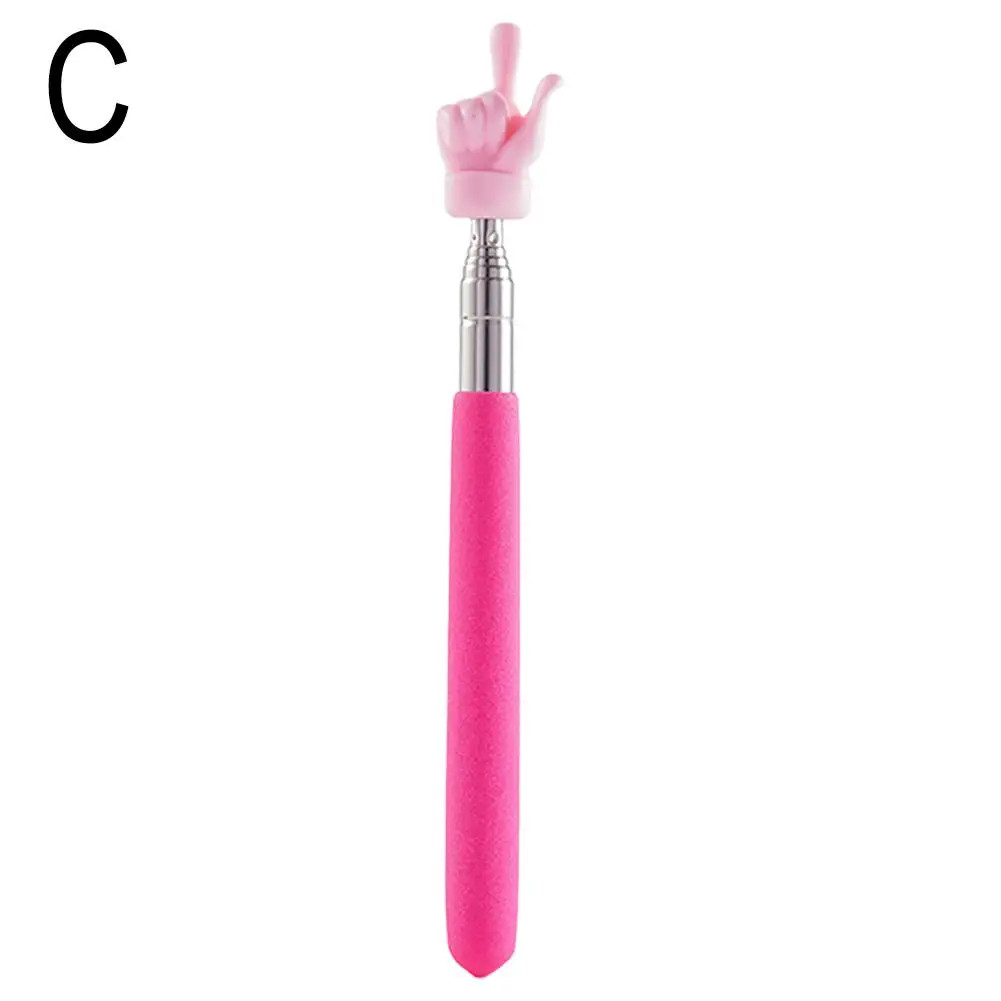 Retractable Teacher Pointer Finger Design Stainlesssteel Telescopic School Teach