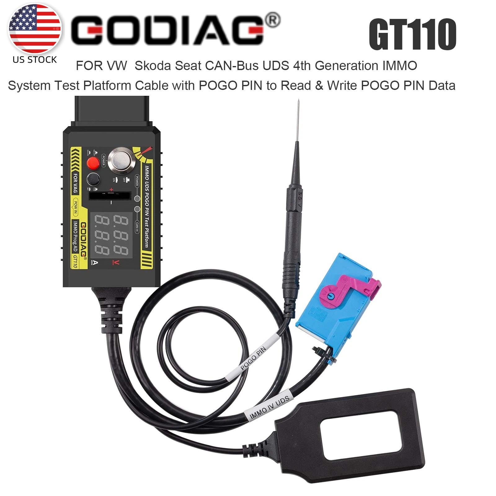 GODIAG GT110 CAN-Bus UDS IMM0 System Test Platform Cable Read&Write Data for V-W