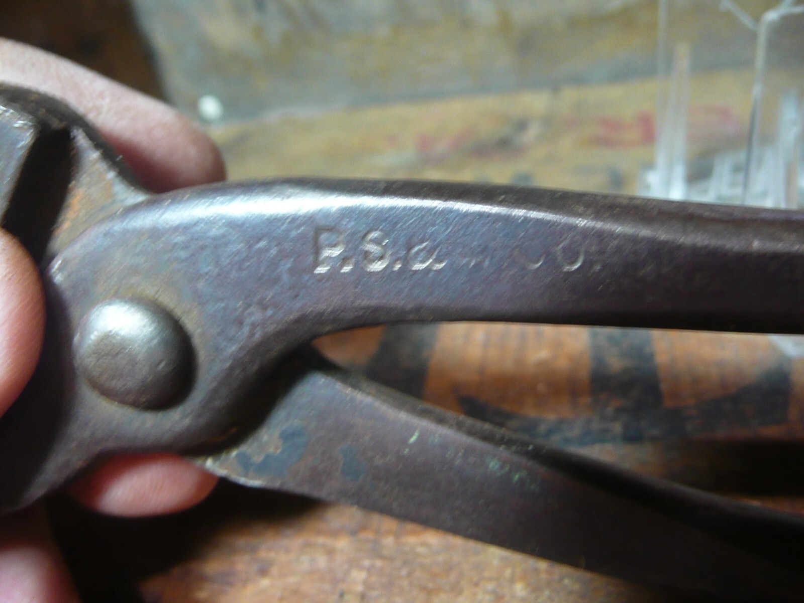 Vintage P.S. & W. Blacksmiths, farrier tool, 6"