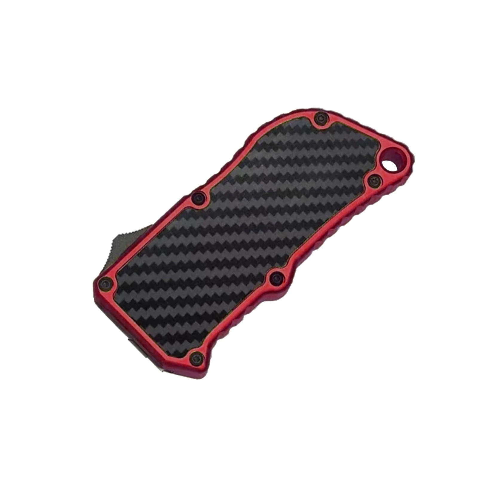 OTF Cutter Automatic Utility Dual Action Out the Front(Carbon Fiber Red)