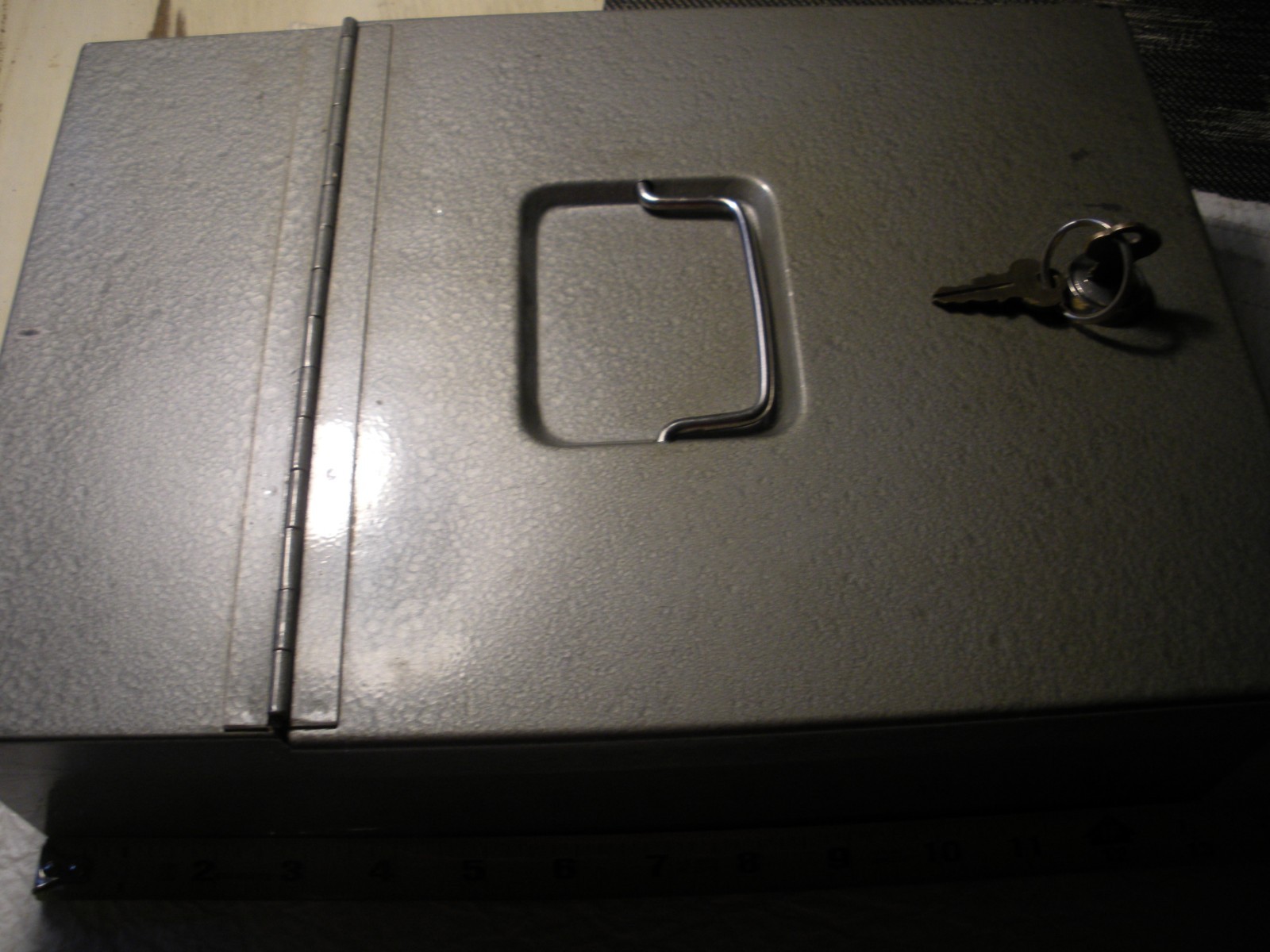 Vintage Sears Roebuck And Company “Tower”  Locking Metal Safe Docu. Box2Keys 10#