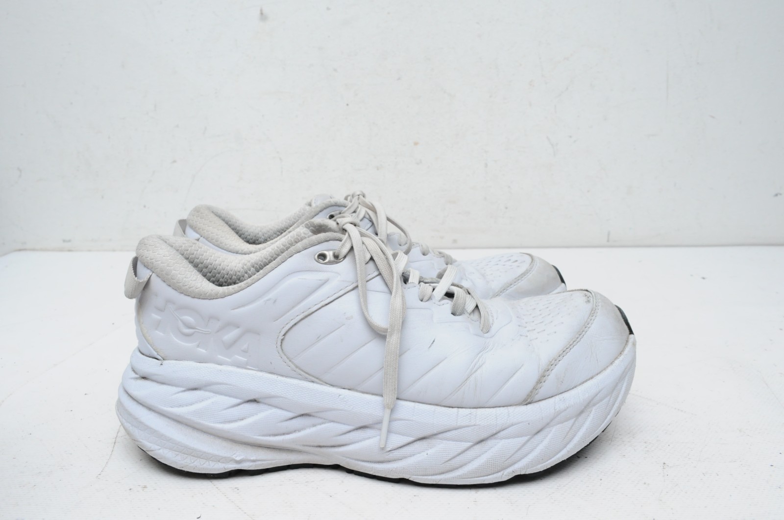 Hoka One One Bondi SR Running Shoes Sneakers Women’s Sz 10 1110521 White