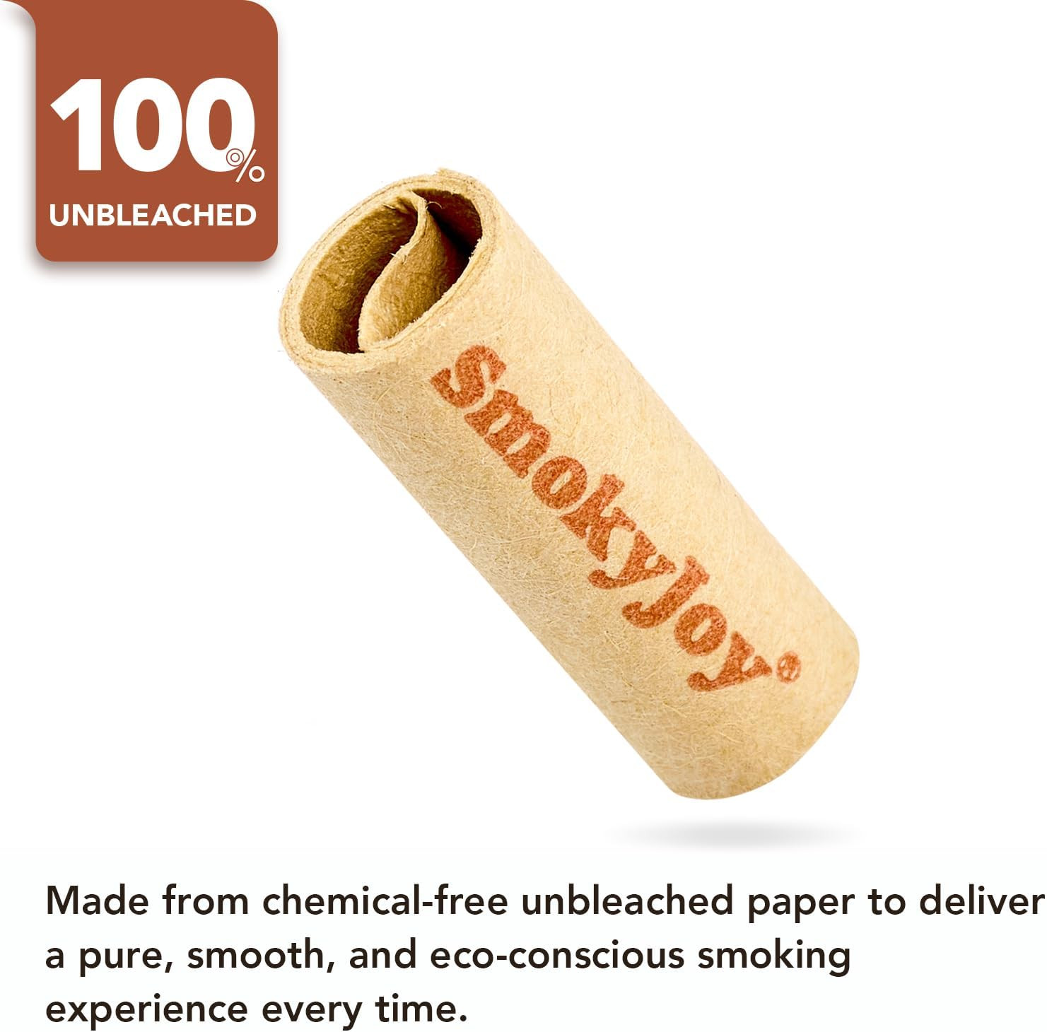 500 Pcs 7Mm Natural Unbleached Pre Rolled Filter Tips for Rolling Paper