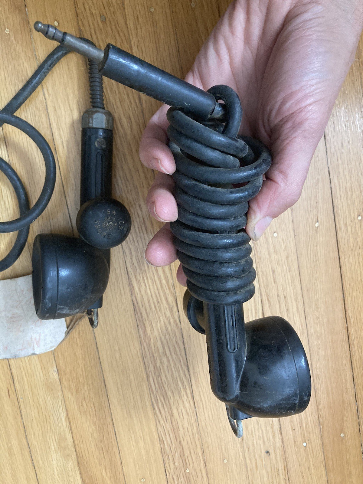 2 Vintage Shure SW-109 Military Microphones wwii army tank
