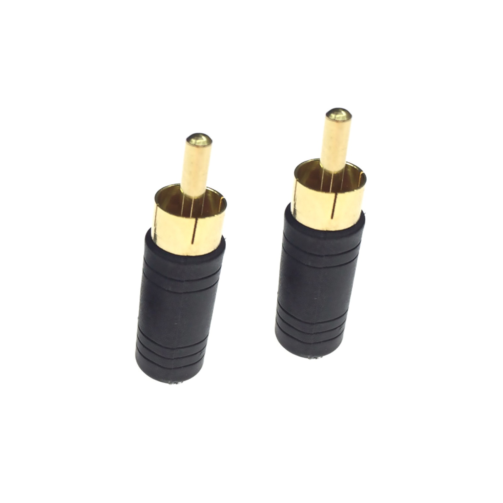 2Pack 3.5mm 1/8" Mono Female Jack to RCA Male Plug Audio Cable Converter Gilding