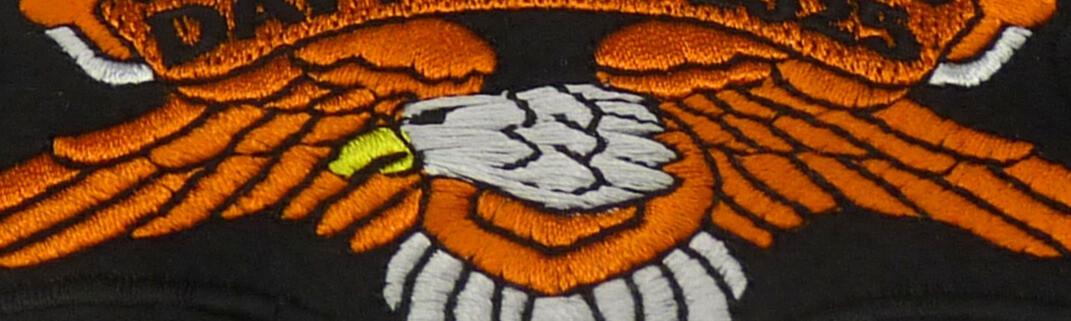 2025 Daytona Bike Week Orange Eagle Event Patch.