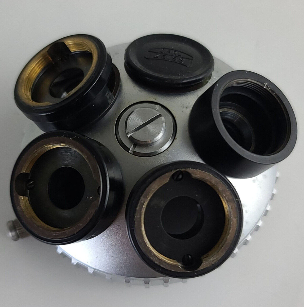Zeiss Microscope 5x Objective Revolver Turret For DIC Slider