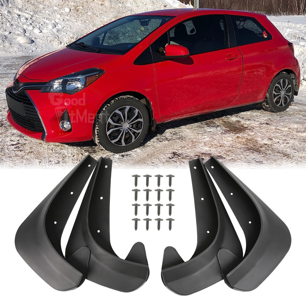 4PCS Wearing Mud Flaps Mudguards Splash Guards For Toyota Yaris Hatchback 05-19