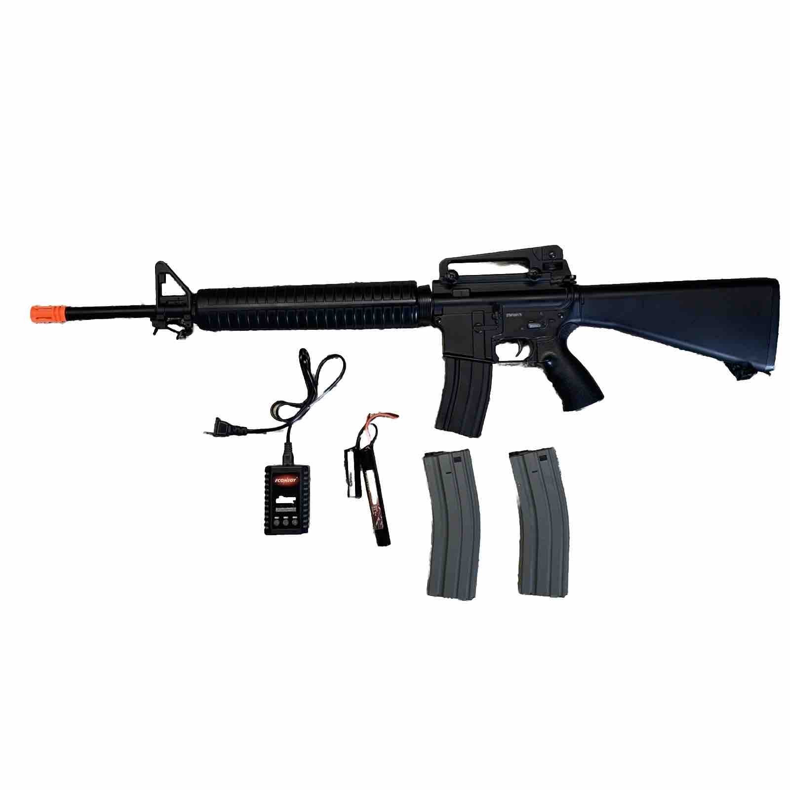 M16A3 Airsoft AEG Rifle (Add 11.1v  FCONEGY Battery Charger) Full Metal Gearbox