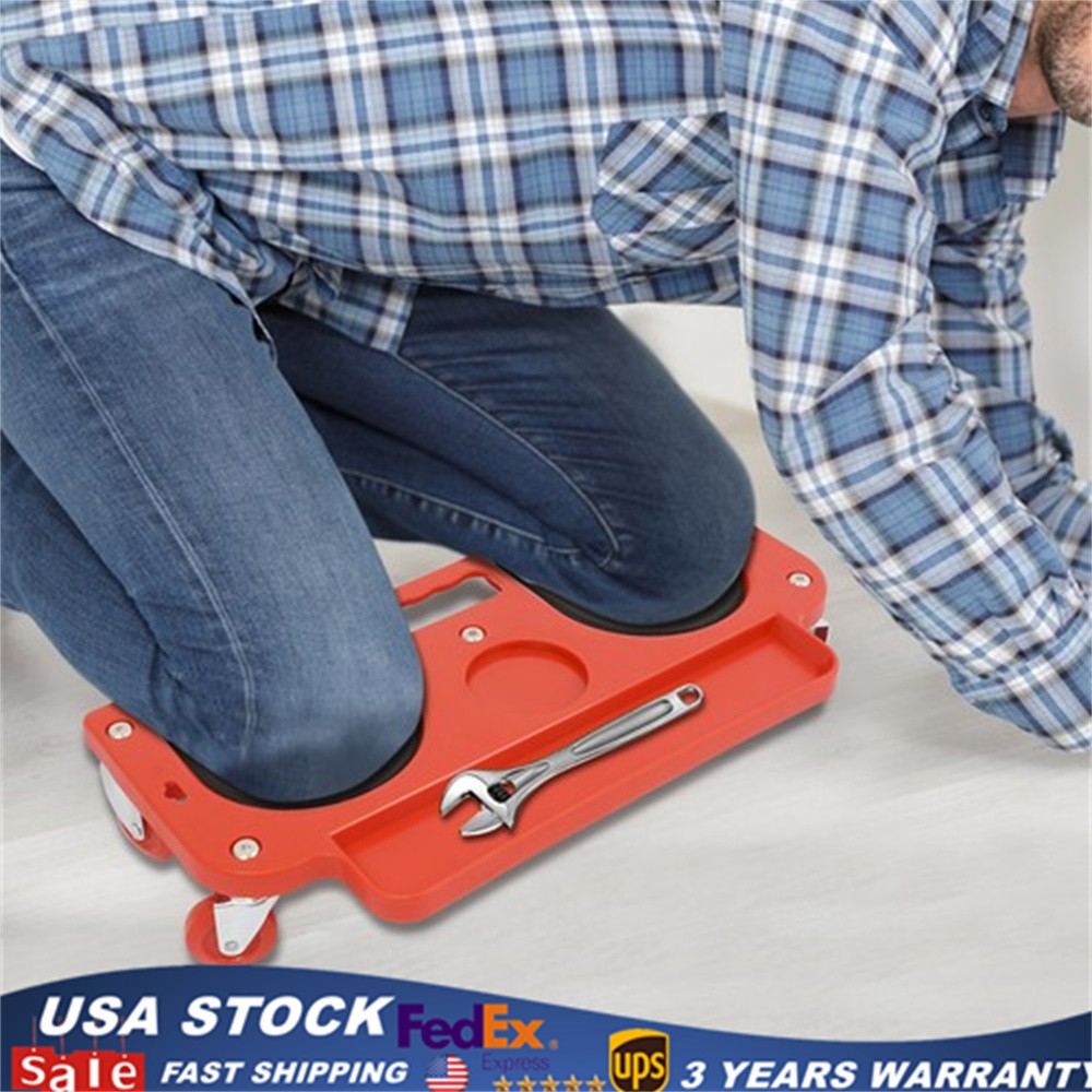Rolling Knee Pads Platform W/ Wheeled Workers' Wheels Knee Pad Floor Tiles Tools