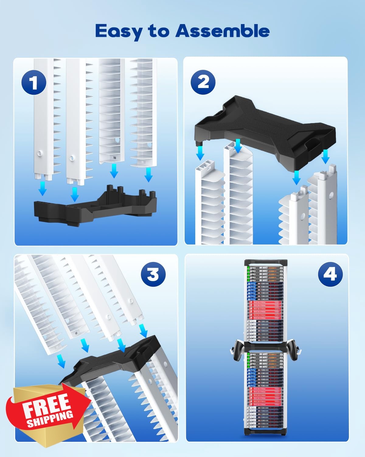 Nargos Game Storage Tower 46 Pcs