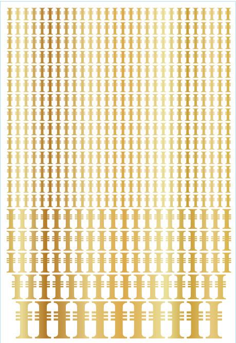 Xenos Hunters Inquisition GOLD Metallic Custom Transfer Sheet A6