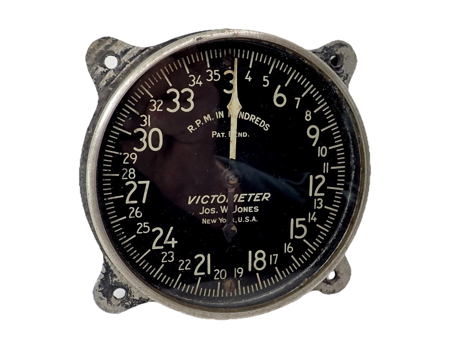 Vintage Victometer Tachometer Jos W. Jones Spirit Of St. Louis Airplane Hot Rod!