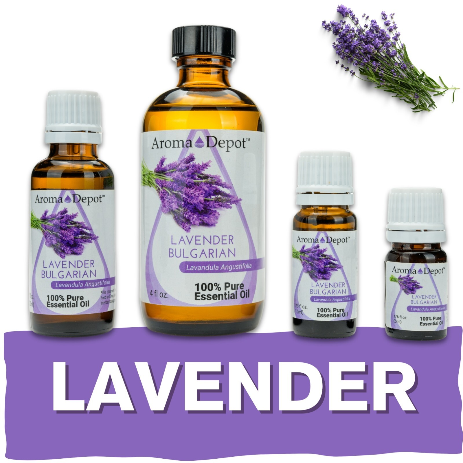 Lavender Bulgarian Essential Oil Therapeutic Grade 100% Pure Natural Aceite